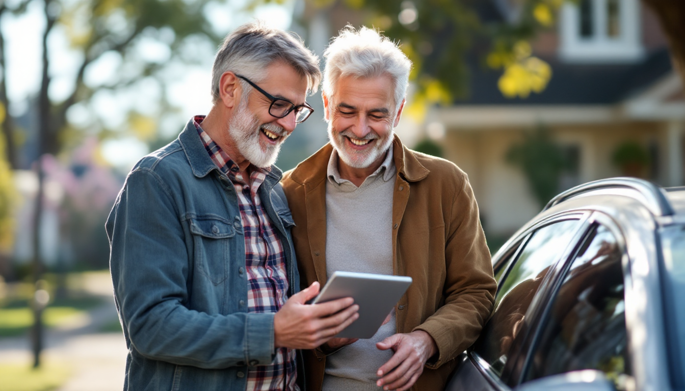 A driver comparing 2026 auto insurance rates on a phone